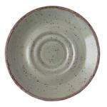 Green Double-Well Saucer 16cm
