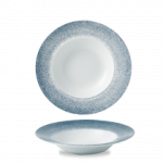 Raku Quartz Black Profile Wide Rim Bowl Med 9.4"