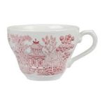 Rose Chintz Cranberry Willow Tea Cup  CWL GTC71, 5.5Inch