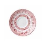 Rose Chintz Cranberry Willow Georgian Saucer CWL GTS 1, 14.1cm