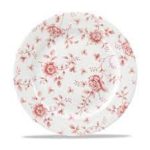 Rose Chintz Cranberry Profile Plate  RCC VP581 10.875 inch