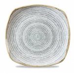 Studio Prints Stone Grey Square Plate, SPSGSP91, 21.5cm