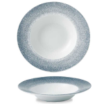 RAKU TOPAZ BLUE PROFILE WIDE RIM BOWL LARGE 10.90"