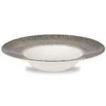 RKBQVWBM1 RAKU QUARTZ BLACK PROFILE WIDE RIM BOWL