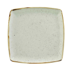 STONECAST BARLEY WHITE DEEP SQUARE PLATE 10.25