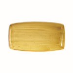 STONECAST MUSTARD OBLONG PLATE 13.75"