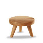 WOOD ROUND SMALL STAND 15X10CM BOX 4