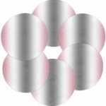 49180316212 PLACEMAT ROUND GREY PINK