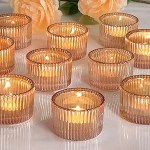Tea Light Candle Holders gold small