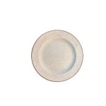 ELE RUSTIC WHITE SIDE PLATES,LGE  20.25CM